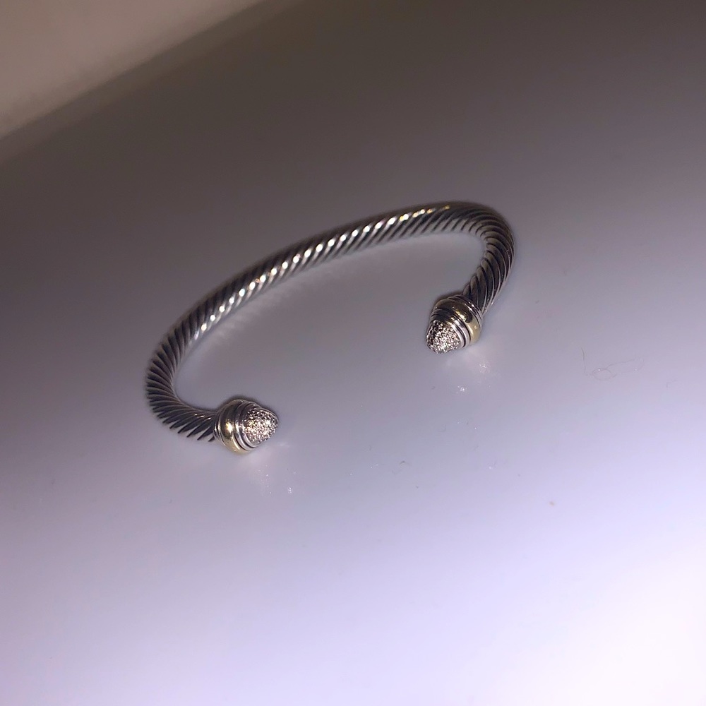 David Yurman 5mm Color Classic Bracelet in silver with Diamonds
